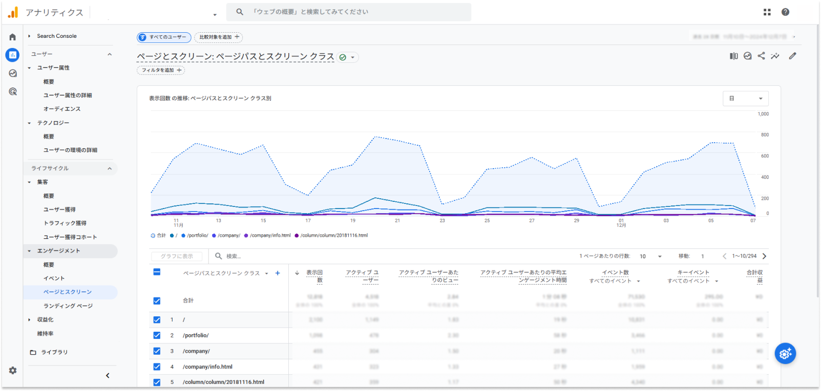 ページとスクリーンのキャプチャ画像